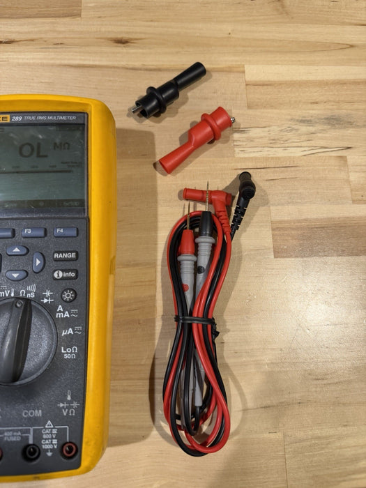 FLUKE 289 TRUE RMS ELECTRONIC LOGGING DIGITAL MULTIMETER W/ LEADS & CLIPS #5