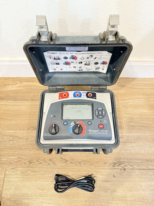 MEGGER MIT1025 10KV INSULATION TESTER WITH CHARGER