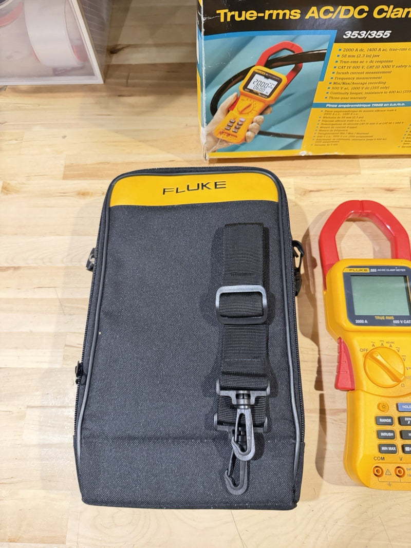 FLUKE 355 AC/DC CLAMP METER 2000A TESTED