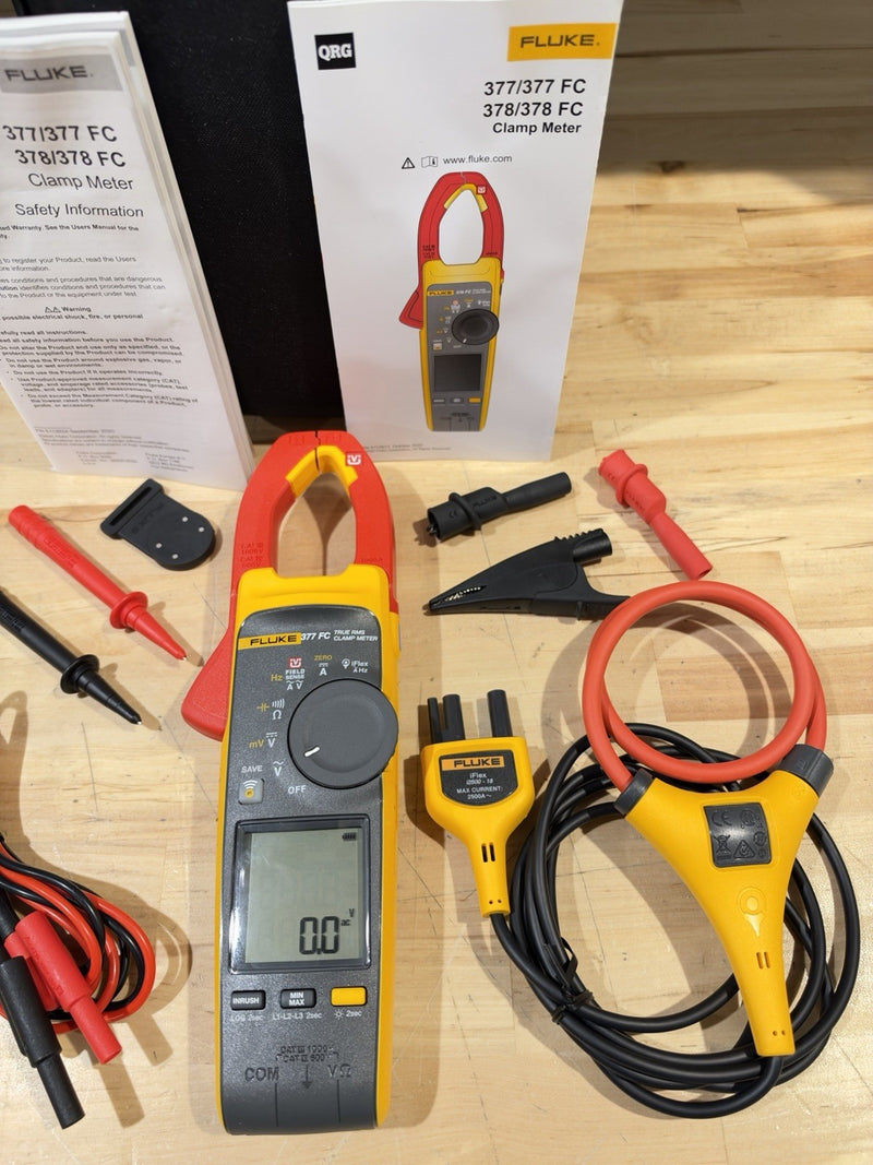 FLUKE 377 FC NON-CONTACT VOLTAGE CLAMP METER SHIPS FAST