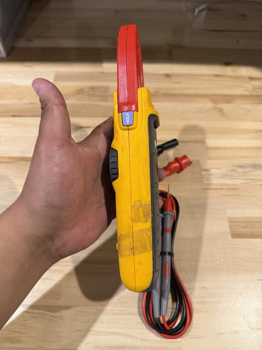 FLUKE 374 FC TRMS CLAMP METER W/ LEADS & CLIPS (TESTED) SHIPS FAST