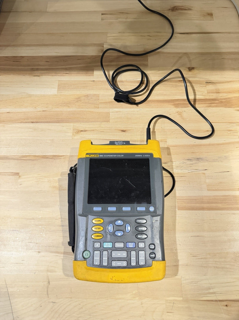 FLUKE 196C SCOPEMETER COLOR 100MHZ 1GS/S TESTED
