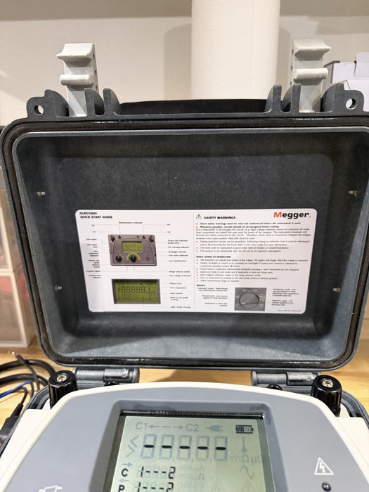 MEGGER DLRO10HD DIGITAL LOW RESISTANCE OHMETER W/ PROBES & CHARGER (TESTED)