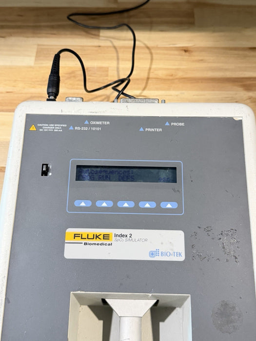 FLUKE BIOMEDICAL INDEX 2 SPO2 SIMULATOR & CHARGER