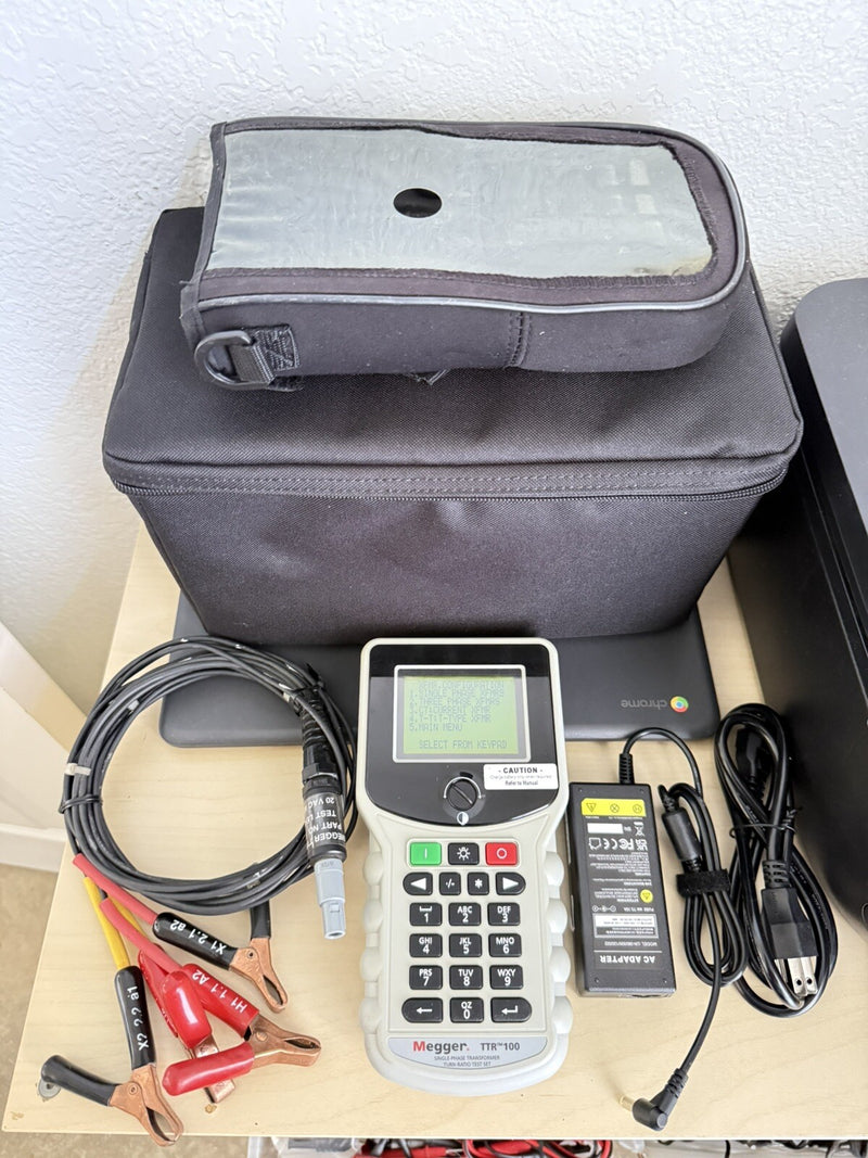 MEGGEE TTR100 SINGLE & THREE PHASE TRANSFORMER TURN-RATIO TEST