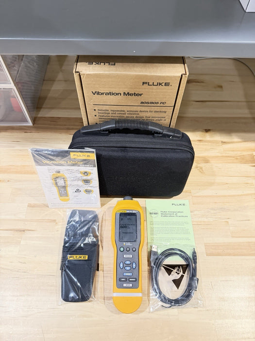 FLUKE 805 FC VIBRATION METER W / ACCESSORIES (NEW FACTORY SEALED) SHIPS FAST