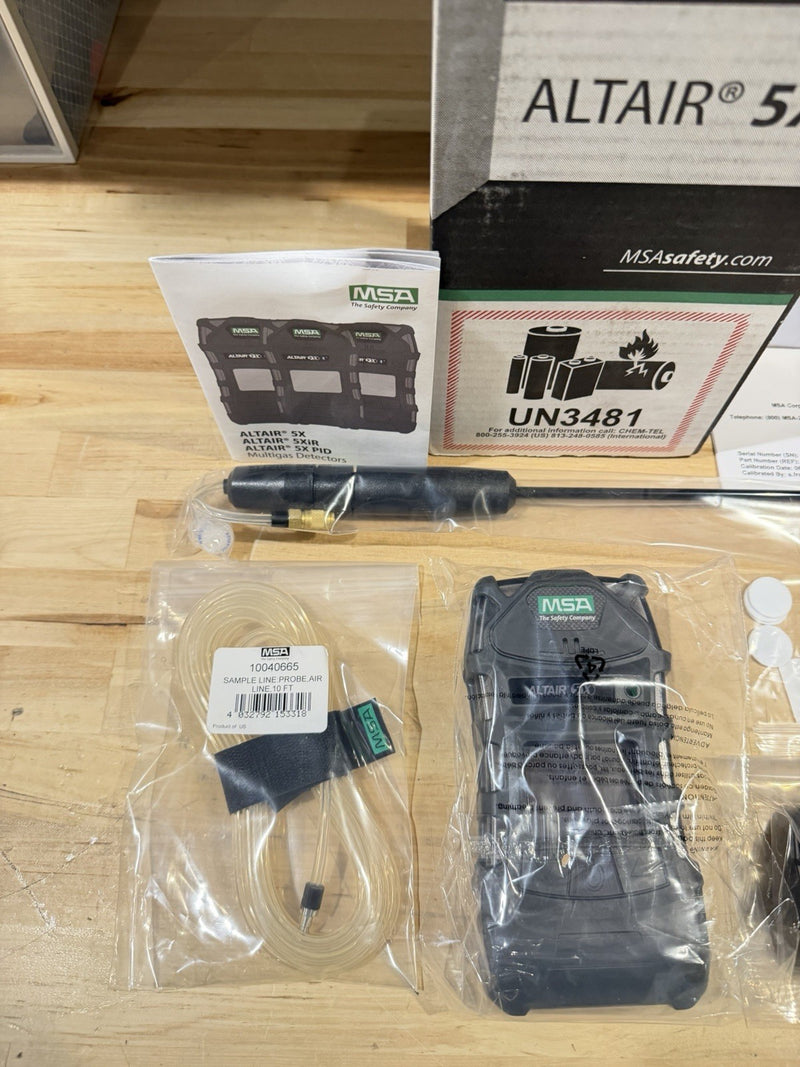 MSA ALTAIR 5X 10165446 MULTIGAS PID DELUXE DETECTOR KIT W/ PROBE KIT -NEW SEALED
