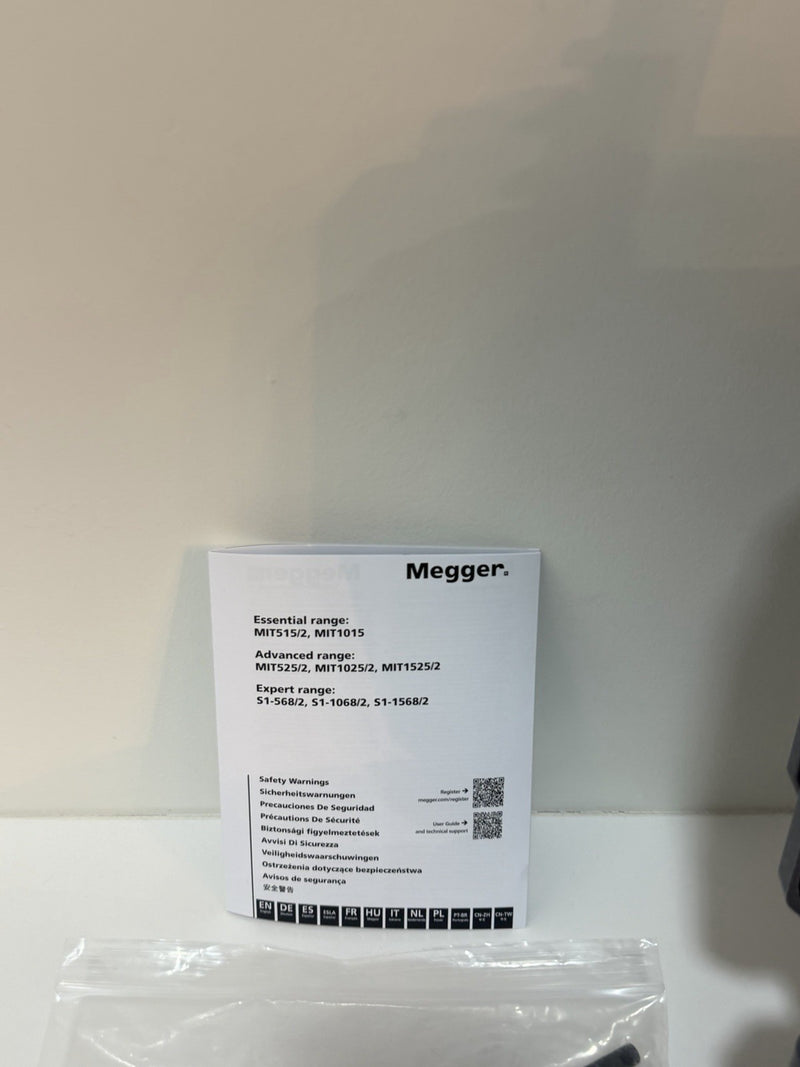 MEGGER MIT525-2 5KV ADVANCED INSULATION TESTER CALIBRATED 2025/2026