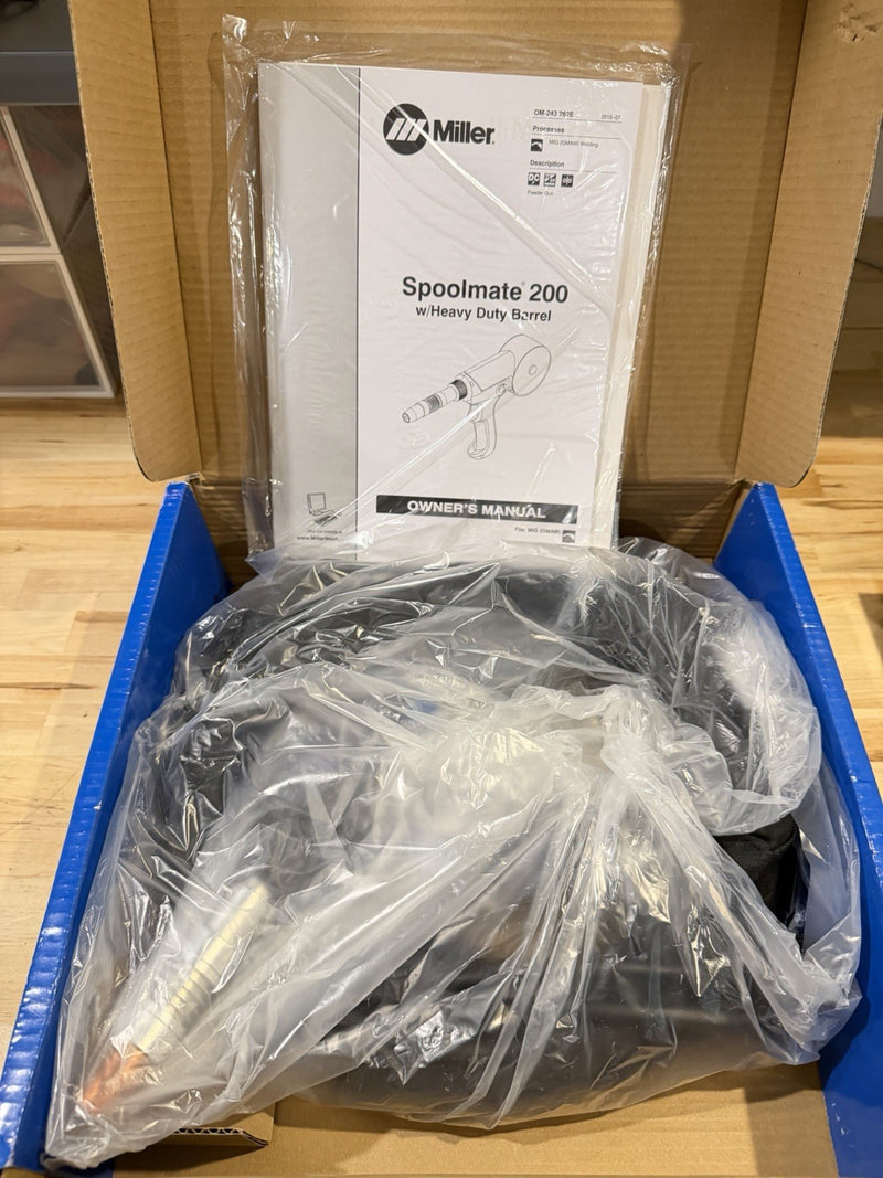 MILLER SPOOLMATE 200 SPOOLGUN 20FT 300497 (NEW FACTORY SEALED)