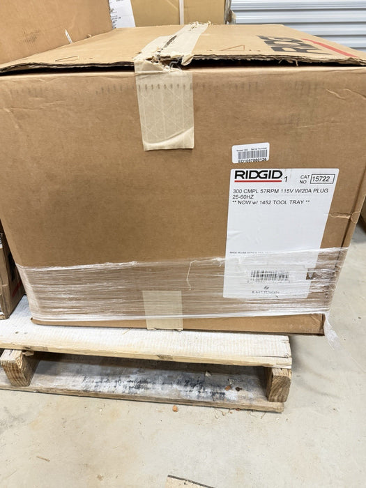 RIDGID 15722 300 COMPLETE 115V (57 RPM) 1/8" - 2" 1/2 PIPE THREADING MACHINE NEW