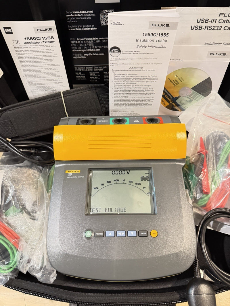 FLUKE 1555 10KV INSULATION TESTER FREE SHIPPING - TESTED (NEW)