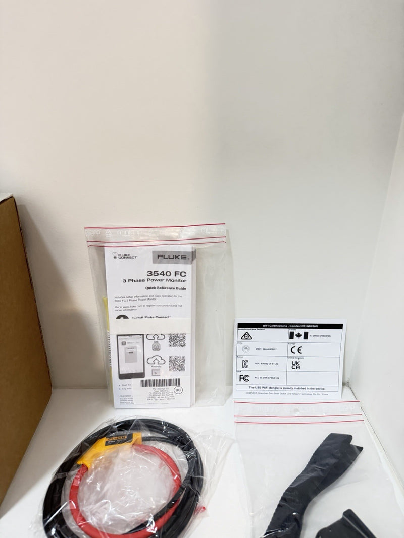 FLUKE 3540 FC 3-PHASE POWER MONITOR KIT (CALIBRATED 2027) FREE SHIPPING