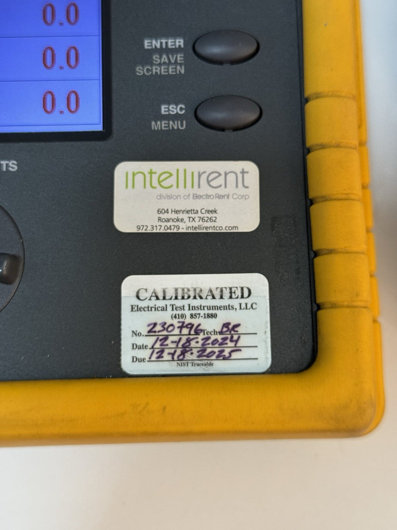 FLUKE 1735 THREE-PHASE POWER LOGGER CALIBRATED 2025 TESTED