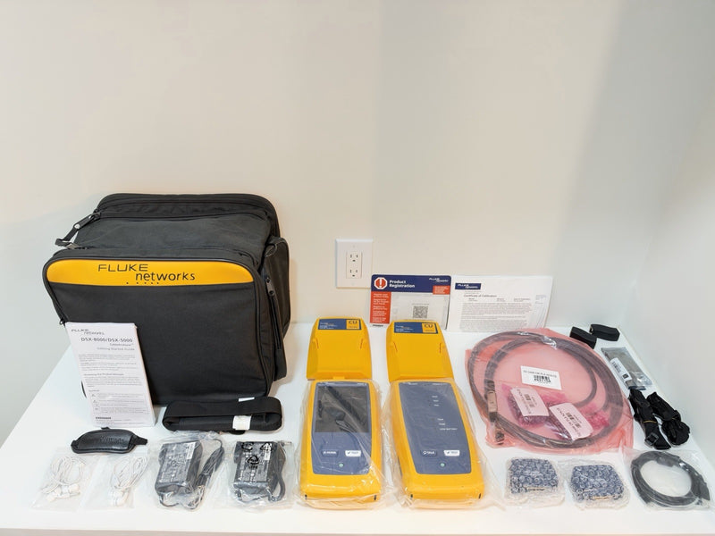FLUKE NETWORKS DSX2-5000 LAN CABLE CERTIFIBER TESTER CALIBRATED 2024 NEW