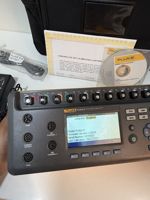 FLUKE BIOMEDICAL PROSIM 8 VITAL SIGNS SIMULATOR CALIBRATED 2023/2024