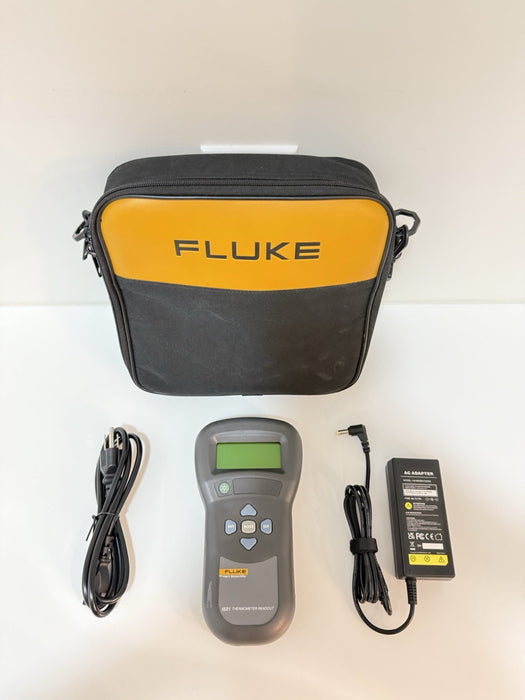 FLUKE HART SCIENTIFIC 1521 THERMOMETER READOUT WITH CHARGER TESTED