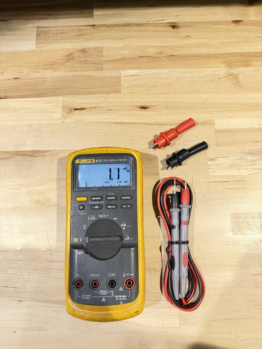 FLUKE 87V TRUE RMS MULTIMETER W/ LEADS (TESTED) SHIPS FAST