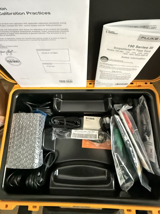 FLUKE 190-504-III-S 500 MHZ 4-CH 5GS/S COLOR SCOPEMETER NEW