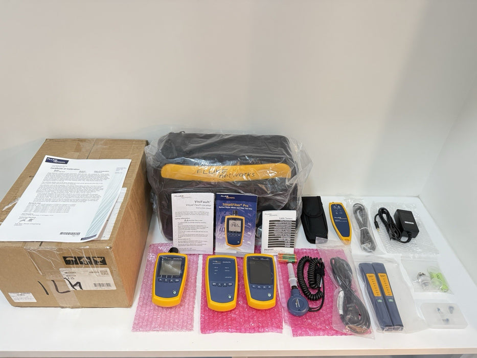 FLUKE NETWORKS FTK1375 MULTIMODE FIBER POWER METER & SOURCE WITH INSPECTION
