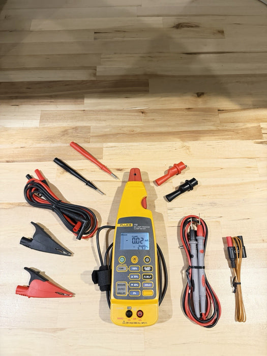 FLUKE 772 MILLIAMP PROCESS CLAMP W/ LEADS & CLIPS (TESTED) SHIPS FAST