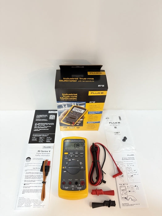 FLUKE 87-V INDUSTRIAL TRUE RMS DIGITAL MULTIMETER (MFG 2024) / NEW SEALED