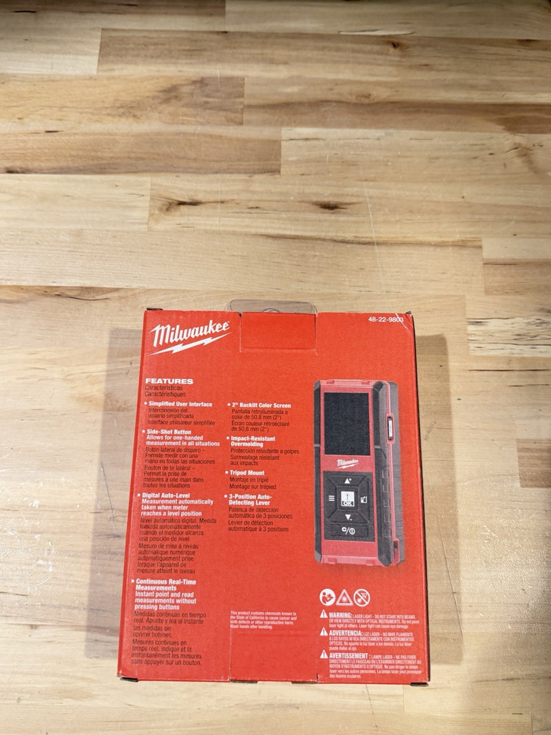 MILWAUKEE 48-22-9803 LASER DISTANCE METER 330 FT