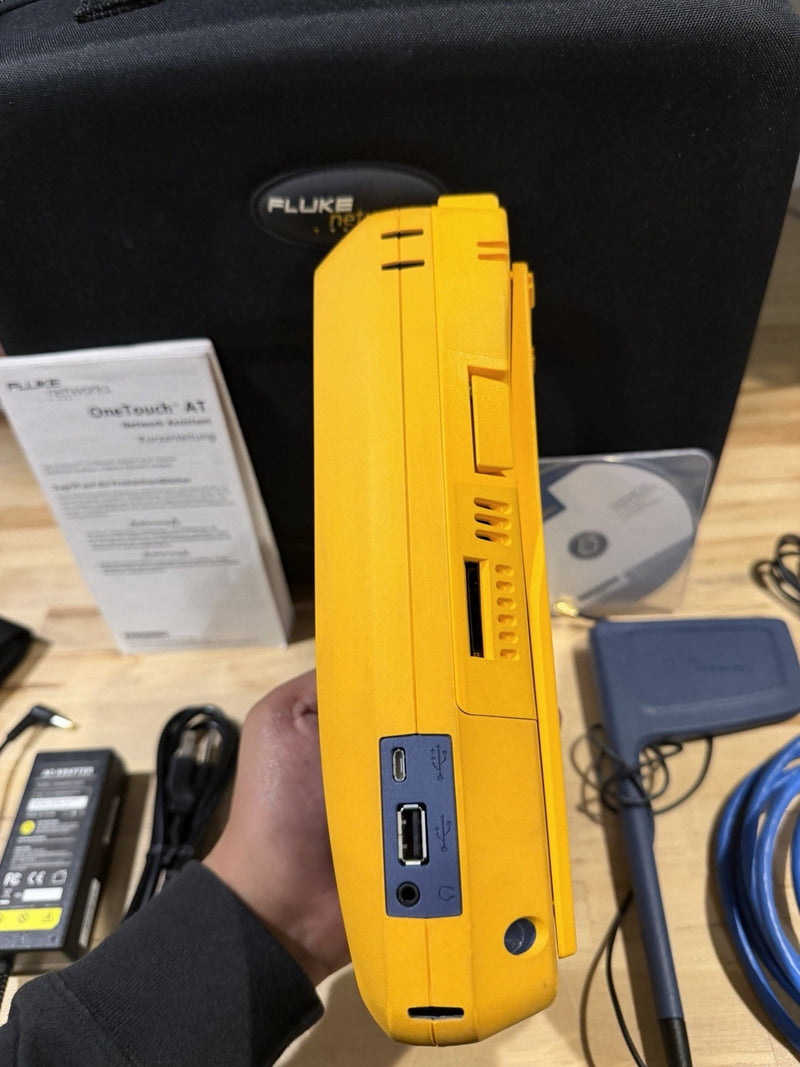 FLUKE NETWORKS VERSIV TFS ONE TOUCH AT NETWORK ASSISTANT KIT TESTED