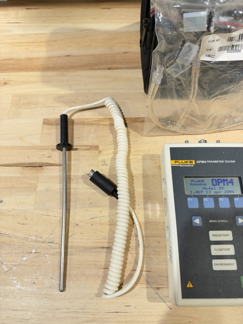 FLUKE BIOMEDICAL DPM4-2H PARAMETER TESTER W/ CHARGER & PROBE (TESTED) SHIPS FAST