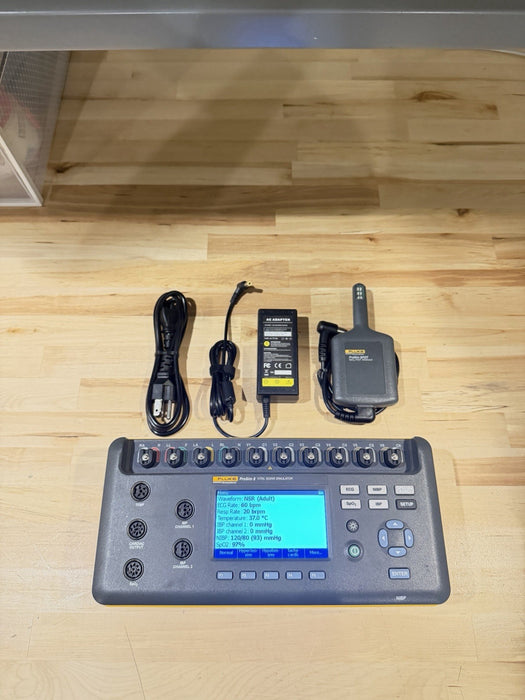 FLUKE BIOMEDICAL PROSIM 8 & SPOT SPO2 MODULE KIT TESTED