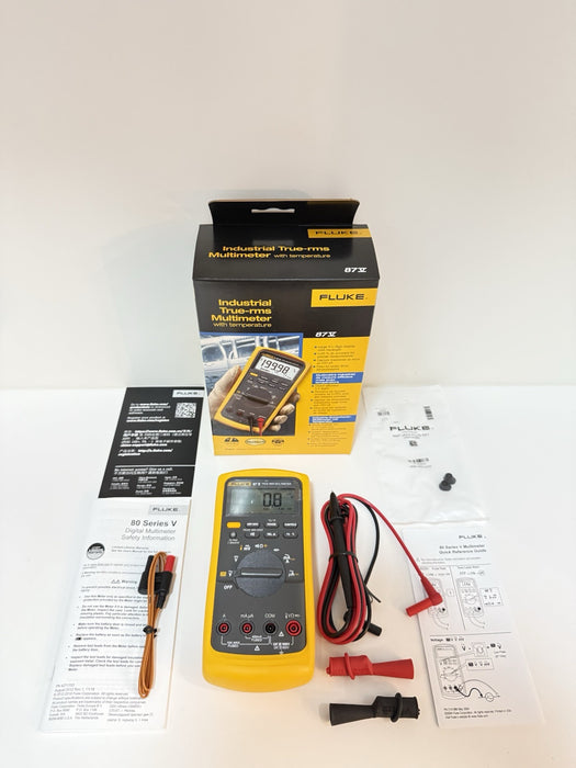 FLUKE 87-V INDUSTRIAL TRUE RMS DIGITAL MULTIMETER (MFG 2024) / NEW SEALED