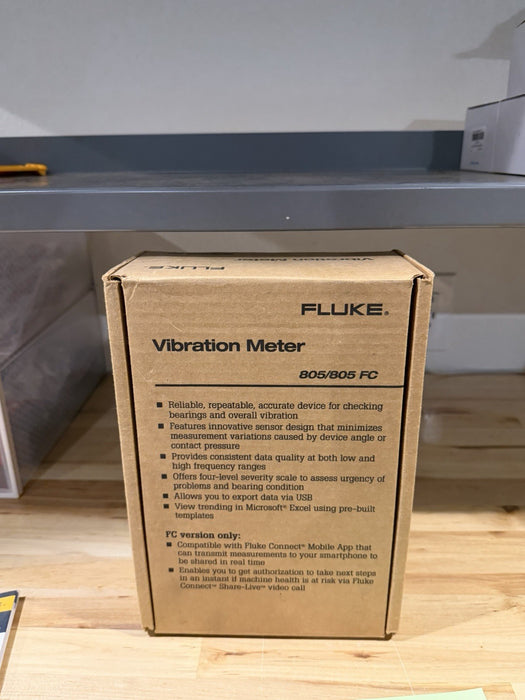 FLUKE 805 FC VIBRATION METER W / ACCESSORIES (NEW FACTORY SEALED) SHIPS FAST