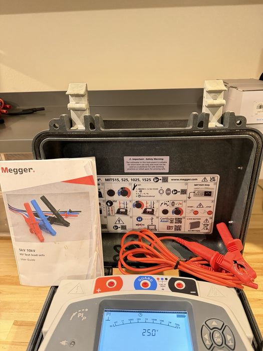 MEGGER MIT515 5KV INSULATION TESTER W/ LEADS & CHARGER (TESTED) FREE SHIPPING