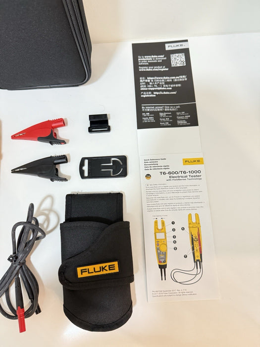 FLUKE T6-1000 ELECTRICAL TESTER WITH TPAK-HT6 AC285 KIT