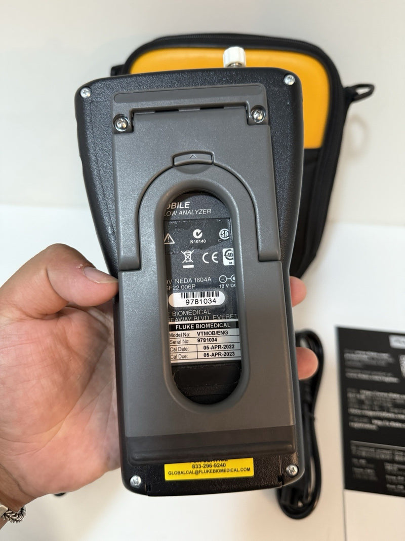 FLUKE BIOMEDICAL VT MOBILE GAS FLOW VENTILATOR ANALYZER TESTED