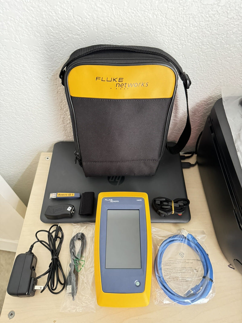 FLUKE NETWORKS LIQ-100 LINKIQ CABLE & NETWORK TESTER 10BASE-T REMOTE ID 1