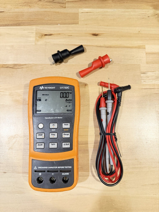 KEYSIGHT U1732C HANDHELD LCR METER WITH LEADS TESTED