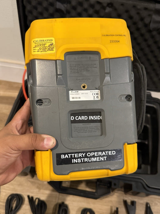 FLUKE 437 II POWER QUALITY & ENERGY ANALYZER WITH ACCESSORIES CALIBRATED 2026