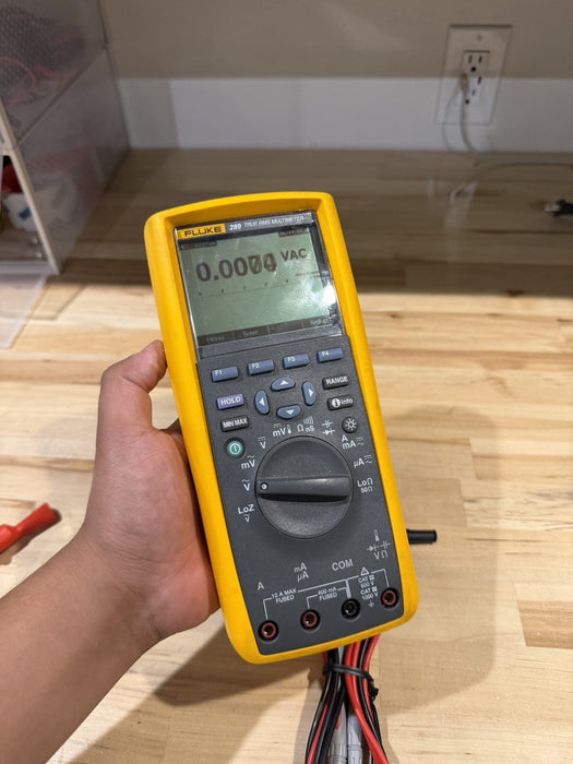 FLUKE 289 TRUE RMS ELECTRONIC LOGGING DIGITAL MULTIMETER W/ LEADS & CLIPS #2