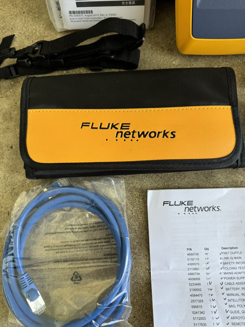 FLUKE NETWORKS LIQ-KIT LINKIQ TESTER & INTELLITONE PRO 200 CABLE NETWORK TESTER