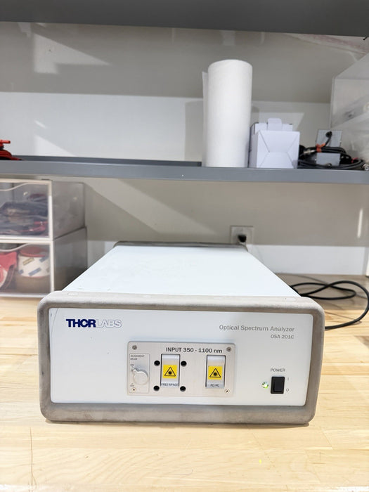 THORLABS OSA201C OPTICAL SPECTRUM ANALYZER INPUT 350–1100NM & CHARGER (TESTED)