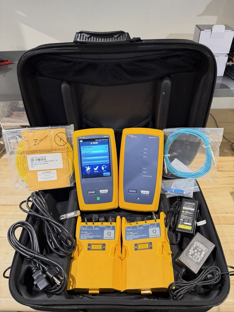 FLUKE NETWORKS CFP-100-Q CERTIFIBER PRO QUAD OLTS V1 WITH WIFI TESTED