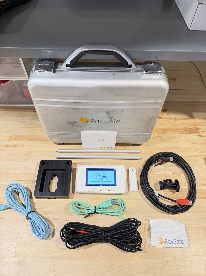RAYSAFE X2 BASE UNIT KIT W/ SENSORS & ACCESSORIES (TESTED) FREE SHIPPING