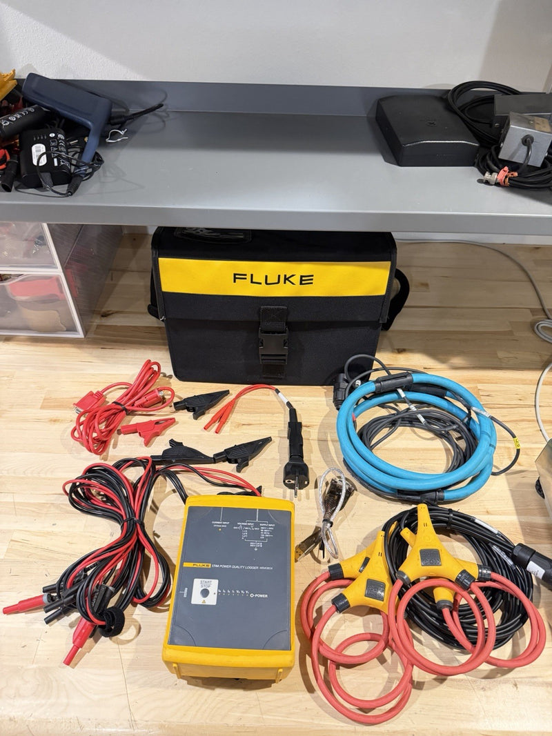 FLUKE 1744 POWER QUALITY LOGGER 3 PHASE PQA MEMOBOX (TESTED) FREE SHIPPING