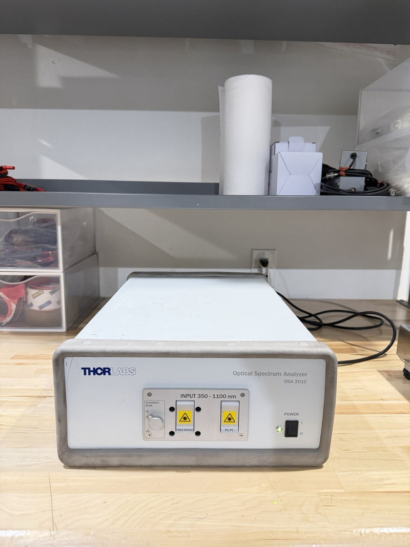 THORLABS OSA201C OPTICAL SPECTRUM ANALYZER INPUT 350–1100NM & CHARGER TESTED