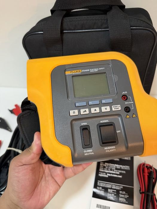 FLUKE BIO MEDICAL ESA609 ELECTRICAL SAFETY ANALYZER WITH ACCESSORIES NEW