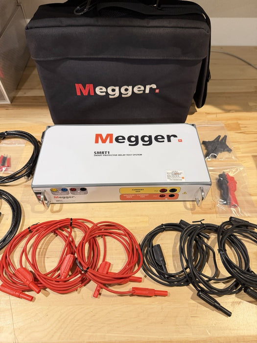 MEGGER SMRT 1 SMART PROTECTIVE RELAY TEST SYSTEM (CALIBRATED 2026) W/ CABLES