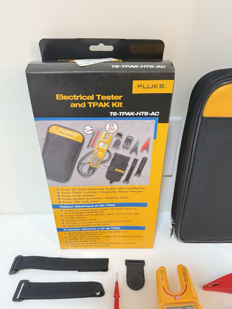 FLUKE T6-1000 ELECTRICAL TESTER WITH TPAK-HT6 AC285 KIT