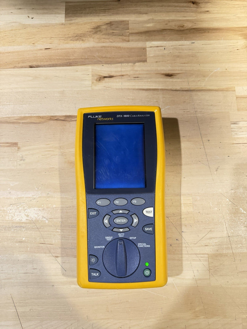 FLUKE NETWORKS DTX-1800 MAINFRAME (PARTS ONLY) TURNS ON NO BATTERY