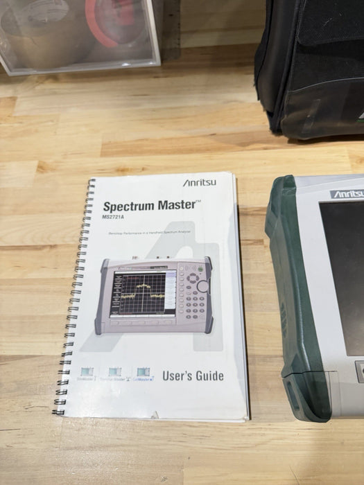ANRITSU MS2721A SPECTRUM MASTER ANALYZER  W/ CHARGER & MANUAL (TESTED)SHIPS FREE