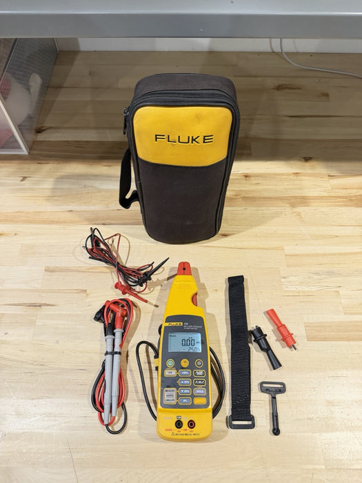FLUKE 772 MILLIAMP PROCESS CLAMP W/ LEADS & CLIPS TESTED